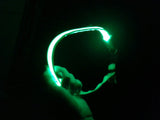 Glow LED Dog & Cat Flashing Light Up Collar | Nylon Collar Night Safety for Dogs and Cats | 8 Color S M L Size