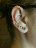 Vintage Jewelry Exquisite Gold Plated Leaf Earrings | Modern Beautiful Feather Stud Earrings for Women