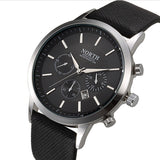 Luxury Casual Military Mens Watch | Quartz Sports Wristwatch Leather Strap Male Watch