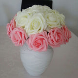 Artificial Rose Flowers | Wedding Bride Bouquet PE Foam  | DIY Home Decor Rose Flowers | 11 Colors 10 pcs 8CM