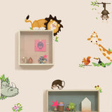 DIY Wall Stickers/ Home Decor Jungle Forest Theme Wallpaper | Kids Room Decor Sticker | Cute Animal Live in Your Home