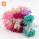 Artificial Flower Double Heads Stamen Pearlized Craft | Decor Floral For Home Wedding Party Decoration | 1 Bundle= (150PCS )(one color)