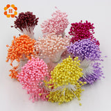 Artificial Flower Double Heads Stamen Pearlized Craft | Decor Floral For Home Wedding Party Decoration | 1 Bundle= (150PCS )(one color)