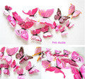 Cute Butterflies Wall Stickers Art | Decals Home Decoration | 12pcs PVC 3d Butterfly Wall Decor