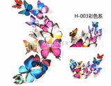 Cute Butterflies Wall Stickers Art | Decals Home Decoration | 12pcs PVC 3d Butterfly Wall Decor
