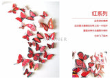 Cute Butterflies Wall Stickers Art | Decals Home Decoration | 12pcs PVC 3d Butterfly Wall Decor