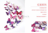 Cute Butterflies Wall Stickers Art | Decals Home Decoration | 12pcs PVC 3d Butterfly Wall Decor