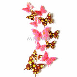 Cute Butterflies Wall Stickers Art | Decals Home Decoration | 12pcs PVC 3d Butterfly Wall Decor