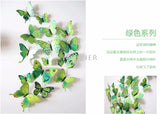 Cute Butterflies Wall Stickers Art | Decals Home Decoration | 12pcs PVC 3d Butterfly Wall Decor