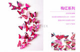 Cute Butterflies Wall Stickers Art | Decals Home Decoration | 12pcs PVC 3d Butterfly Wall Decor