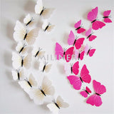 Cute Butterflies Wall Stickers Art | Decals Home Decoration | 12pcs PVC 3d Butterfly Wall Decor