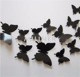 Cute Butterflies Wall Stickers Art | Decals Home Decoration | 12pcs PVC 3d Butterfly Wall Decor