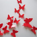 Cute Butterflies Wall Stickers Art | Decals Home Decoration | 12pcs PVC 3d Butterfly Wall Decor