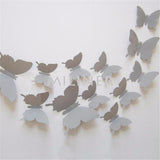 Cute Butterflies Wall Stickers Art | Decals Home Decoration | 12pcs PVC 3d Butterfly Wall Decor
