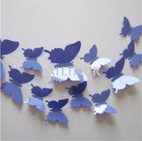 Cute Butterflies Wall Stickers Art | Decals Home Decoration | 12pcs PVC 3d Butterfly Wall Decor