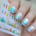 Nail Stickers Blooming Flower | 1 Sheet 3D Nail Art Stickers