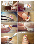 Nail Stickers Blooming Flower | 1 Sheet 3D Nail Art Stickers