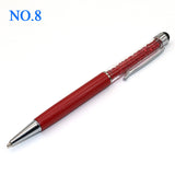 Creative Crystal Pen | Diamond Ballpoint Pens | Stationery Ballpen | Stylus Touch Pen | 11 Colors Oily Black Refill 0.7 mm