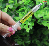 Liquid Novelty Syringe Ballpoint Pen | school/office Stationery Cute Syringe Ballpoint Pen | stationery Gift | 4PCS/lot