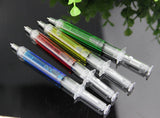 Liquid Novelty Syringe Ballpoint Pen | school/office Stationery Cute Syringe Ballpoint Pen | stationery Gift | 4PCS/lot