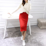 spring Autumn And Winter package hip skirt | slit skirts women | women step skirt stretch | Slim thin  skirts | female waist Long skirts