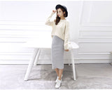 spring Autumn And Winter package hip skirt | slit skirts women | women step skirt stretch | Slim thin  skirts | female waist Long skirts