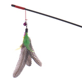Pet Cat Toy | Bird Feather Teaser Wand Plastic Toy | Colorful Multi Products For Pet
