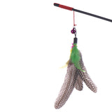 Pet Cat Toy | Bird Feather Teaser Wand Plastic Toy | Colorful Multi Products For Pet