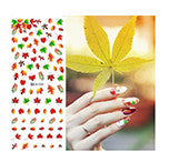 DIY Designer Water Transfer Nails Art Sticker | Colorful Purple Fantacy Flowers Nail Stickers | Wraps Foil Sticker Manicure