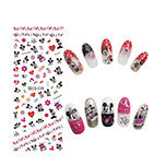 DIY Designer Water Transfer Nails Art Sticker | Colorful Purple Fantacy Flowers Nail Stickers | Wraps Foil Sticker Manicure