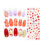DIY Designer Water Transfer Nails Art Sticker | Colorful Purple Fantacy Flowers Nail Stickers | Wraps Foil Sticker Manicure