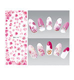DIY Designer Water Transfer Nails Art Sticker | Colorful Purple Fantacy Flowers Nail Stickers | Wraps Foil Sticker Manicure