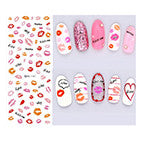 DIY Designer Water Transfer Nails Art Sticker | Colorful Purple Fantacy Flowers Nail Stickers | Wraps Foil Sticker Manicure