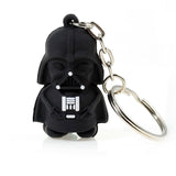 Star Wars Silver Tone Soldier Warrior | Pendant Round Iron Key Chains White\Black 1 PC