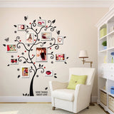 DIY Removable Photo Tree Pvc Wall Decals | Adhesive Wall Stickers Mural Art Home Decor | 100*120Cm/40*48in 3D