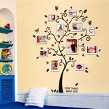 DIY Removable Photo Tree Pvc Wall Decals | Adhesive Wall Stickers Mural Art Home Decor | 100*120Cm/40*48in 3D