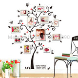 DIY Removable Photo Tree Pvc Wall Decals | Adhesive Wall Stickers Mural Art Home Decor | 100*120Cm/40*48in 3D