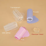 Transparent Stamp Nail Art | Plastic Plate Clear Jelly Stamper | Scraper Tool Set Manicure Polish Stamp