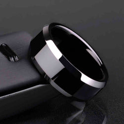 Titanium Black Ring For Men