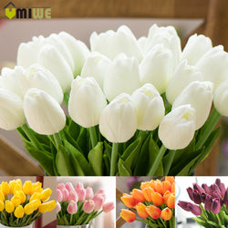 Artificial Silk Tulips Flowers | Artificial Flower Bouquets Party | Artificial Flowers For Home Wedding Decoration | 10/30pcs PU