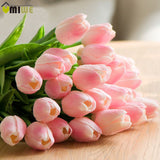 Artificial Silk Tulips Flowers | Artificial Flower Bouquets Party | Artificial Flowers For Home Wedding Decoration | 10/30pcs PU