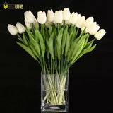 Artificial Silk Tulips Flowers | Artificial Flower Bouquets Party | Artificial Flowers For Home Wedding Decoration | 10/30pcs PU