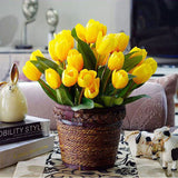 Artificial Silk Tulips Flowers | Artificial Flower Bouquets Party | Artificial Flowers For Home Wedding Decoration | 10/30pcs PU