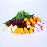 Artificial Silk Tulips Flowers | Artificial Flower Bouquets Party | Artificial Flowers For Home Wedding Decoration | 10/30pcs PU