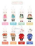 Plush Sweet Cute Lovely Stuffed Pendant Baby Kids Toys for Girls | Birthday Christmas Gift 22cm Tiramitu Rabbits Mini Metoo Doll