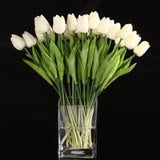 Artificial Silk Tulips Flowers | Artificial Flower Bouquets Party | Artificial Flowers For Home Wedding Decoration | 10/30pcs PU