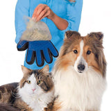 Gentle Efficient Massage Grooming | True Touch Deshedding Pet Brush Glove | Dog & Cat Brush Glove