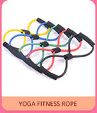 Yoga Pilates Sport Fitness Belt | Body Shape Health Care Random Color | Elastic Tension Durable Rope Chest Expander