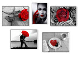 DIY Square Full Diamond Painting | 3D Cross Stitch Diamond Mosaic Embroidery Canvas | Home Decor Painting | 24 Red & Black Series