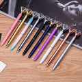 Crystal Ball Pens | 19 Carat Large Diamond Ballpoint | Pens For School/office Stationery